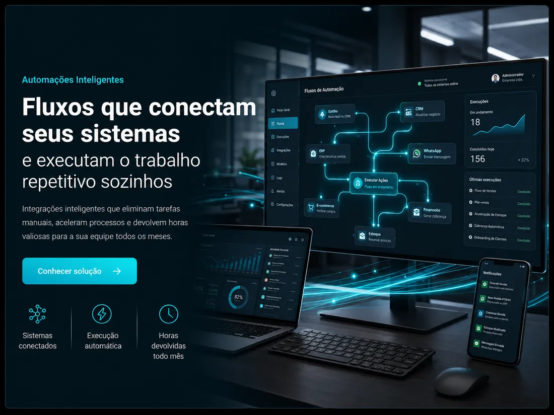 Automações inteligentes em operação